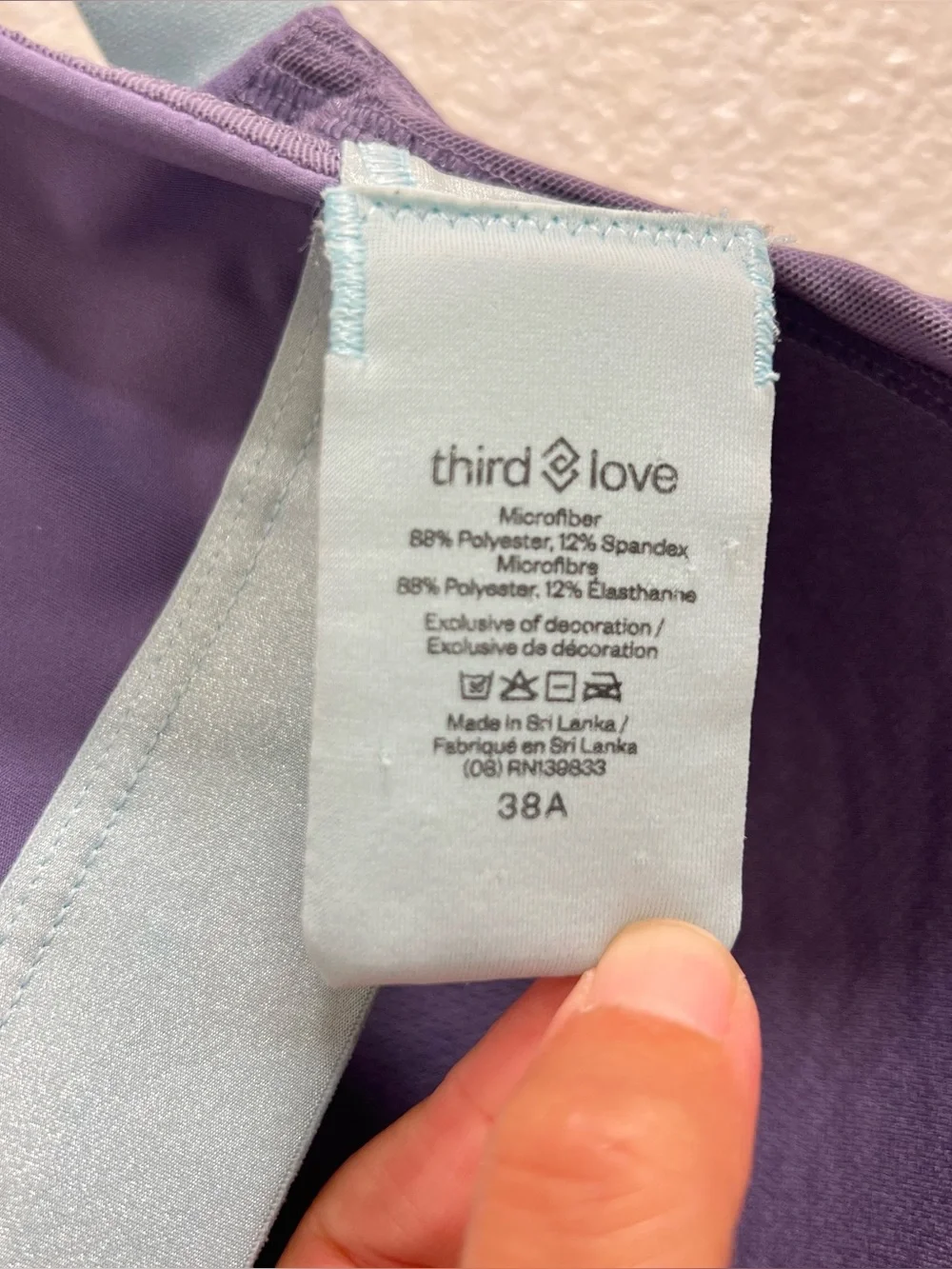 ThirdLove Kinetic Adjustable Sports Bra 38A in Midnight Blue
